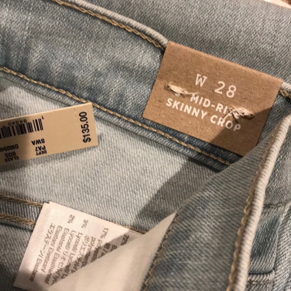 Madewell Mid Rise Zipper fly Skinny Cropped Jeans - Picture 4 of 10